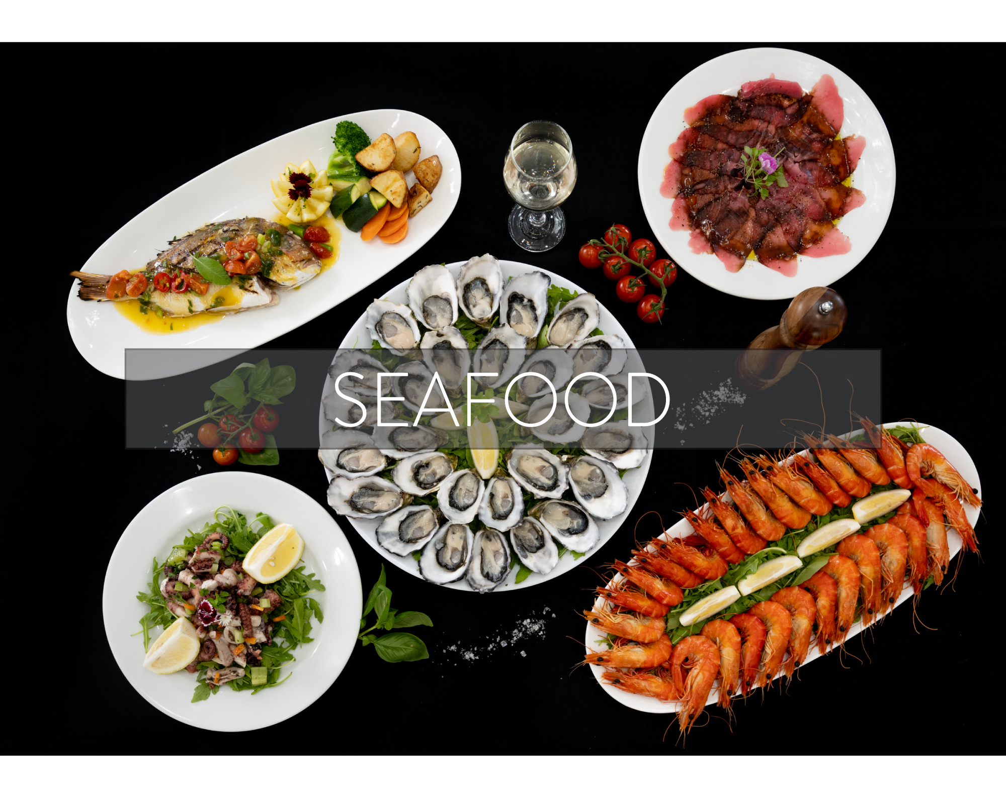 Arranged Food and Objects