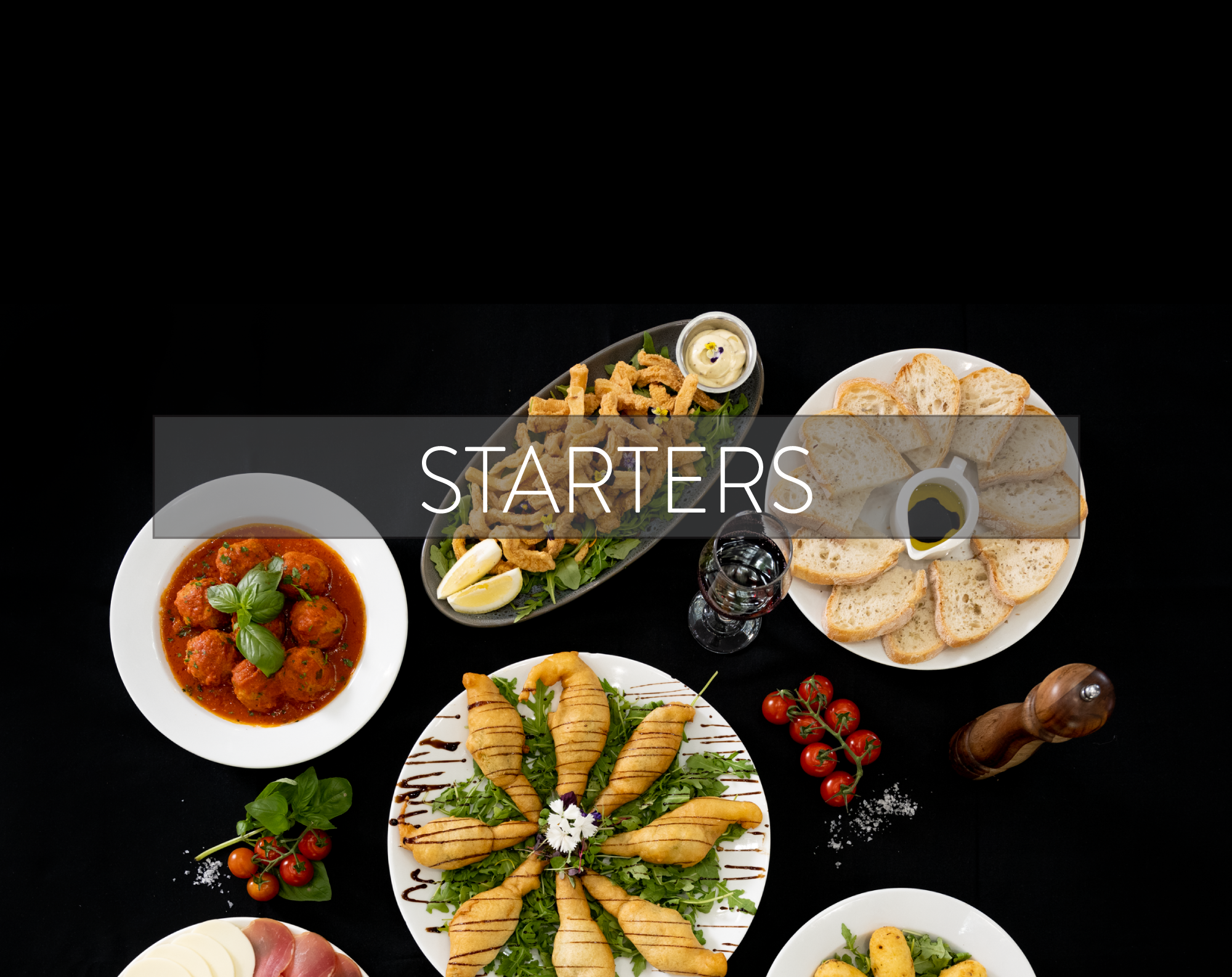 Arranged Food and Objects