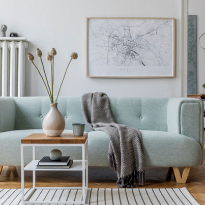 Návrh interiéru obývacího pokoje – kombinace estetiky a funkčnosti od bytového architekta.