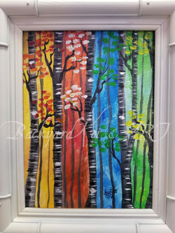 Four Season Birch forest