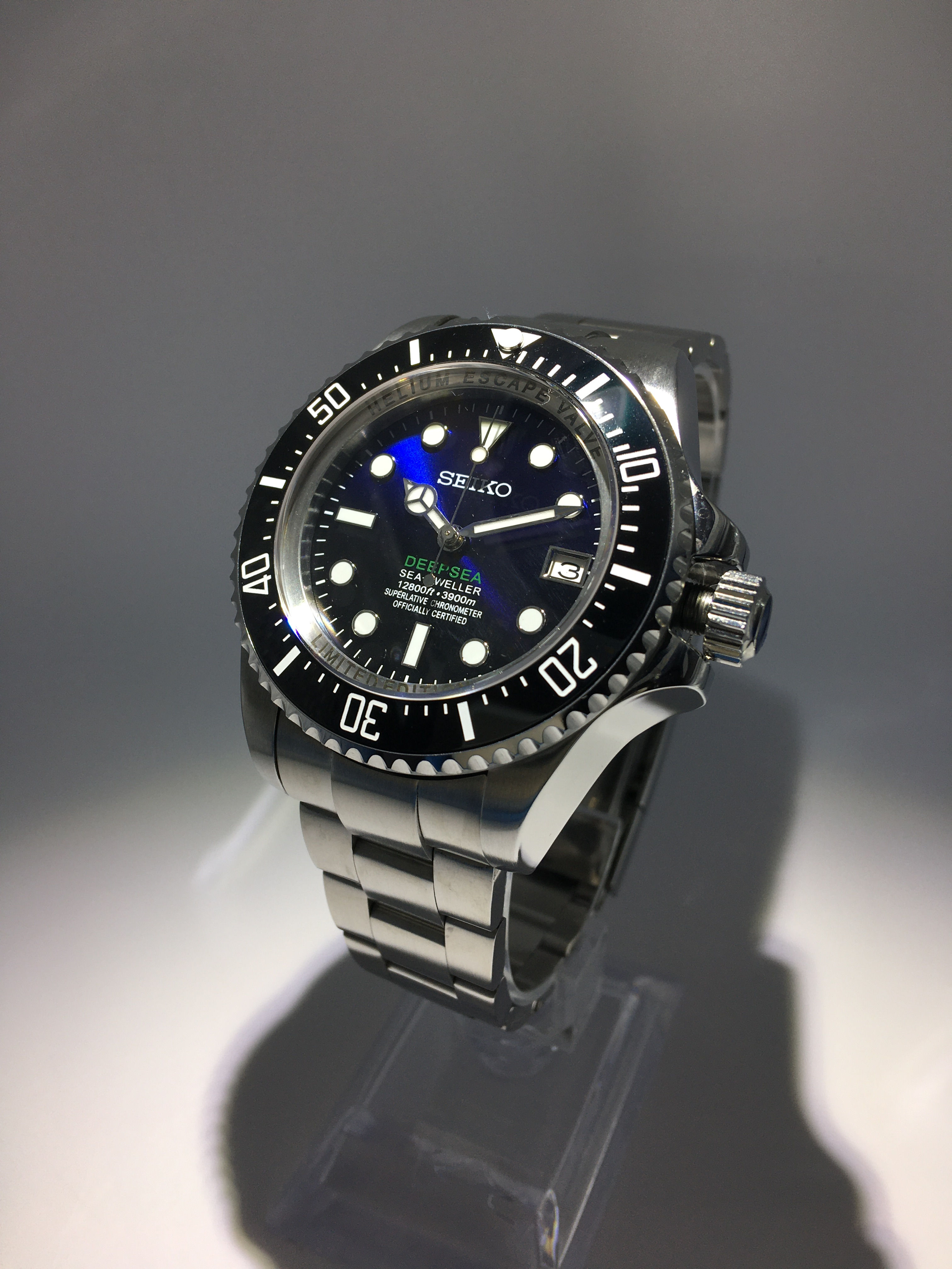 Blue Sea Dweller mod on Oystersteel bracelet