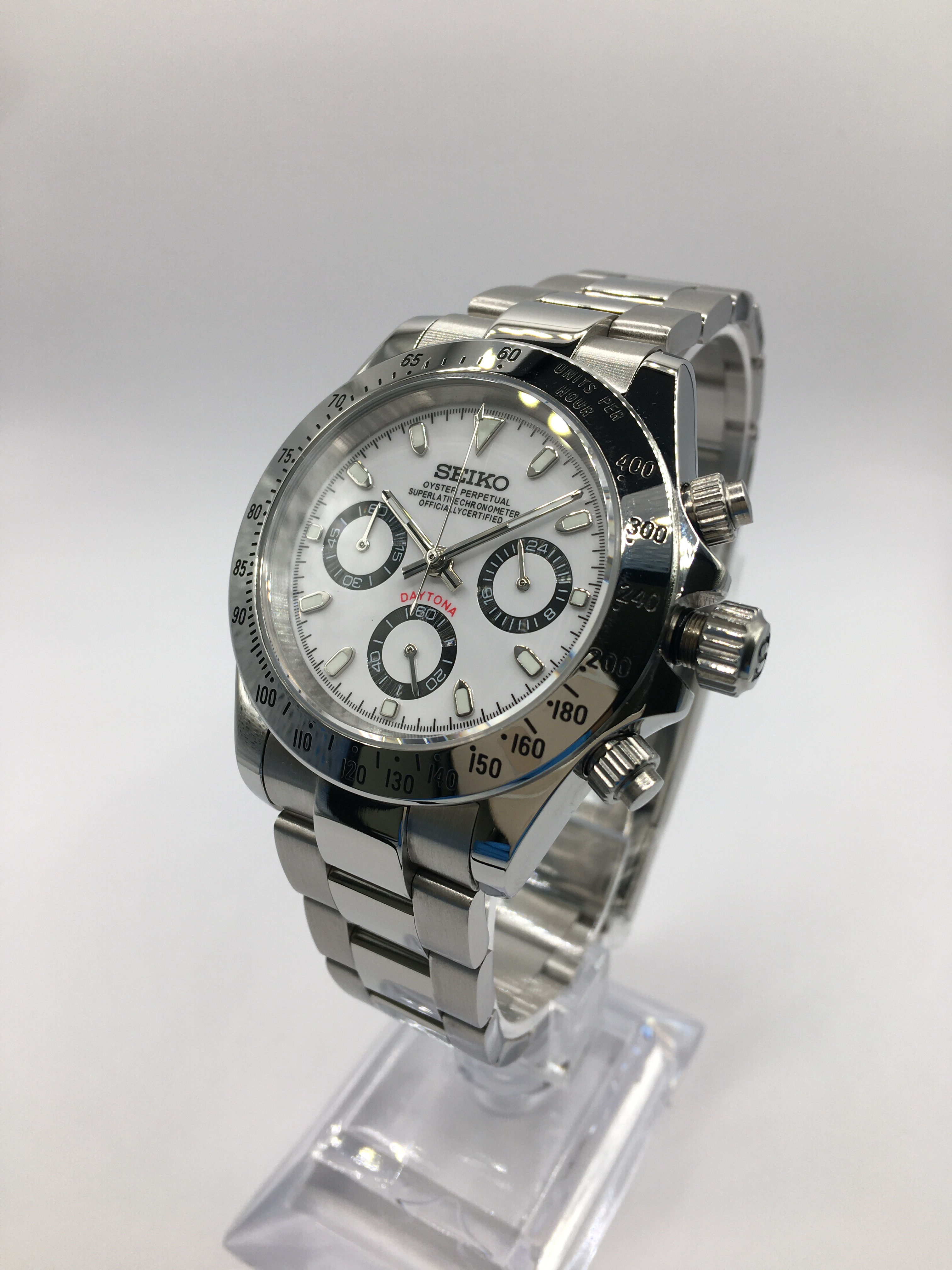 White Daytona mod on Oystersteel bracelet