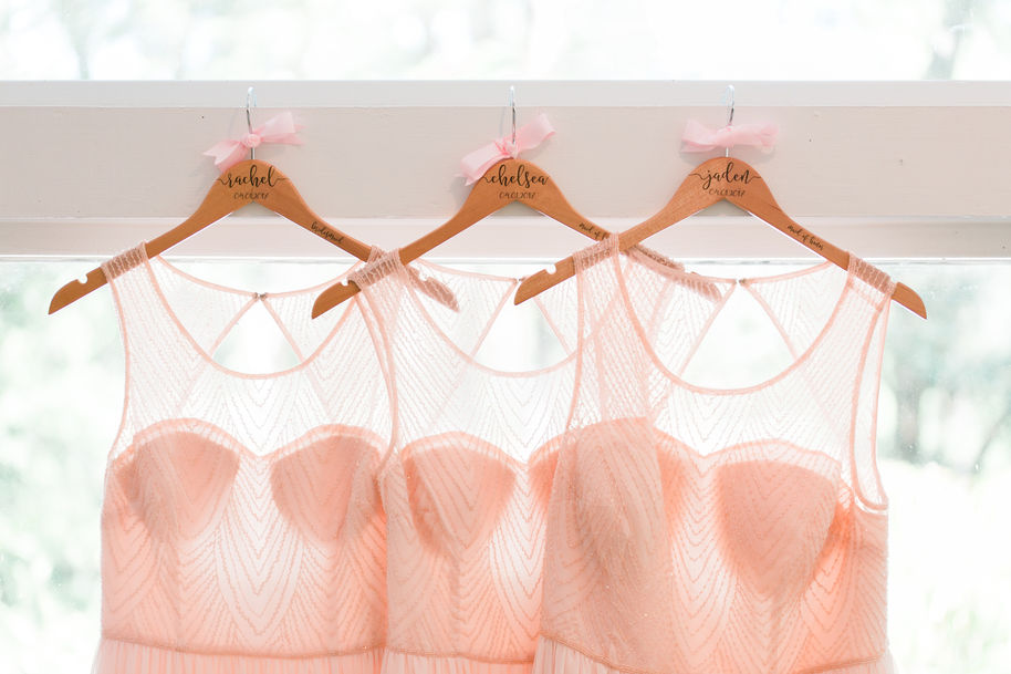 Allen & Michelle's blush inspired wedding at The Hilltop Restaurant in Orange Park, Florida