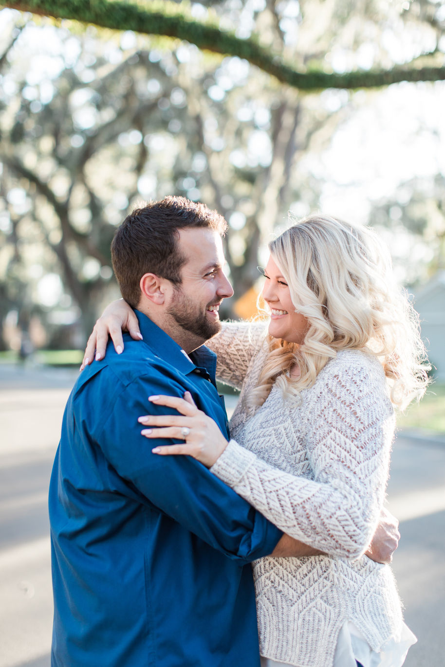 Christian & Amanda's Adorable Engagement Session in Downtown St. Augustine, FL