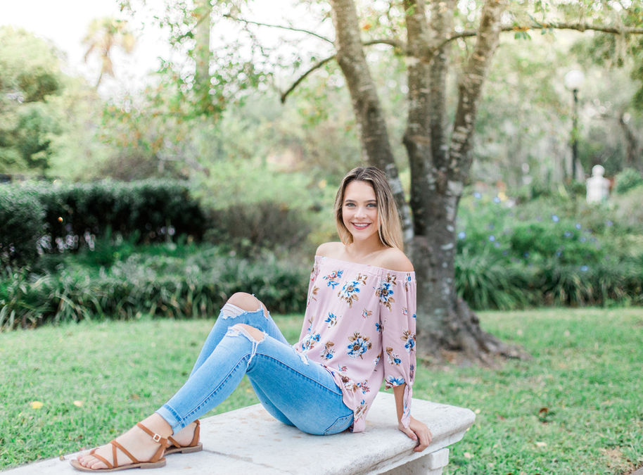 Taylor's Mini Senior Session at Memorial Park in Riverside, FL