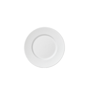 Assiettes Evidence blanches canne à sucre, sans PFAS, Ø 14,5 x 1,2 cm vue de dessus