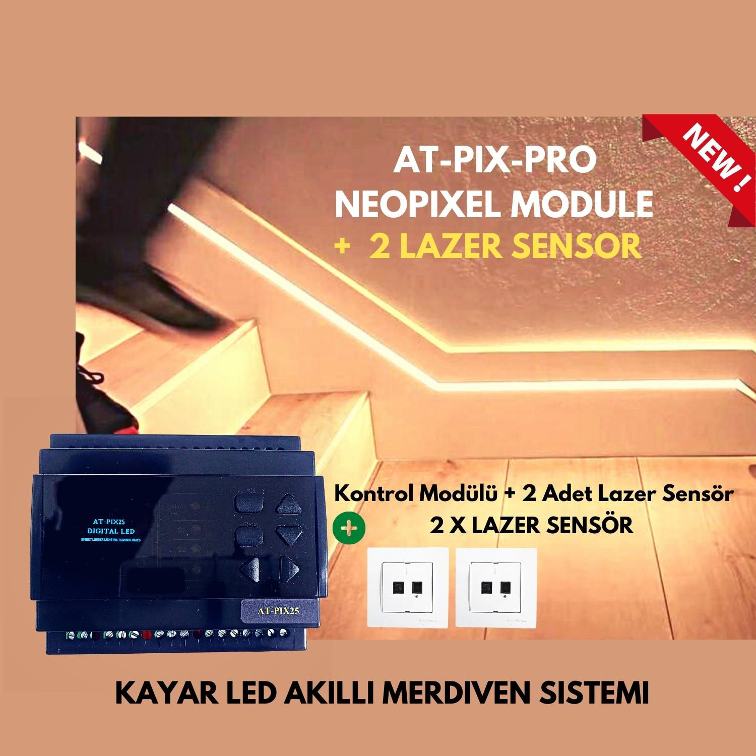 AT-PIX-PRO KAYAR LED AKILLI MERDİVEN SİSTEMİ 1500 PİKSEL