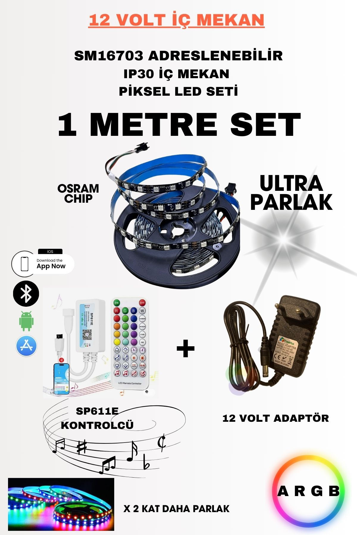 İç Mekan SM16703 Bright Adreslenebilir Piksel Led Set