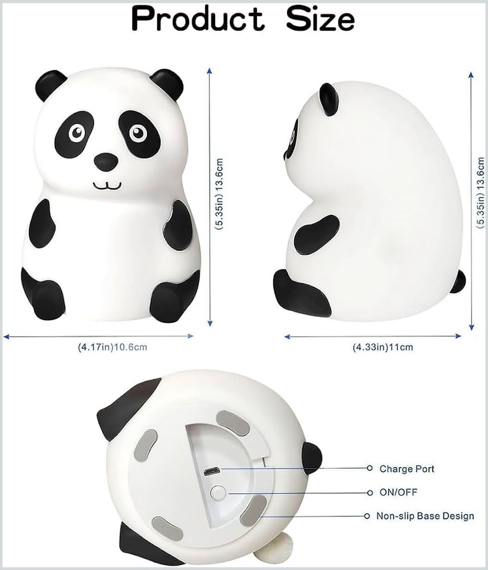 Thumbnail: Cute Panda Silicone Night Lamp 🐼✨