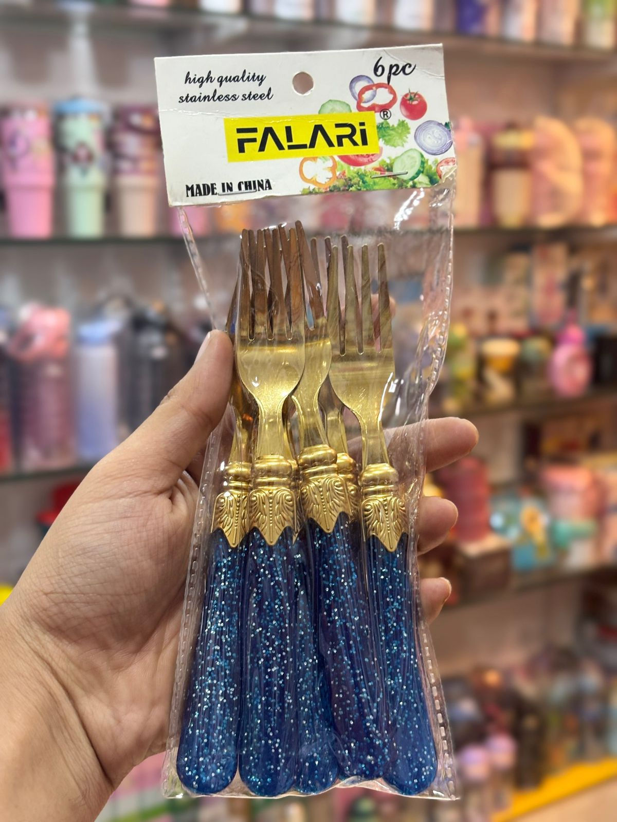 ALAKI Premium Gold Cutlery Set – 6 Pieces fork