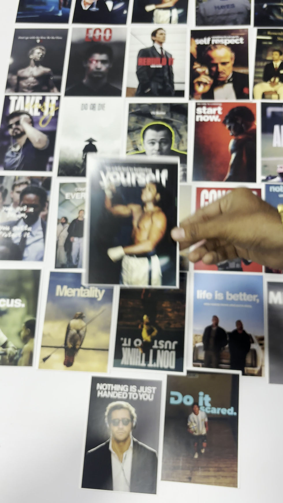 Thumbnail: 💪Motivational Wall Poster Set 27 pcs | A6 size| HD 300gsm