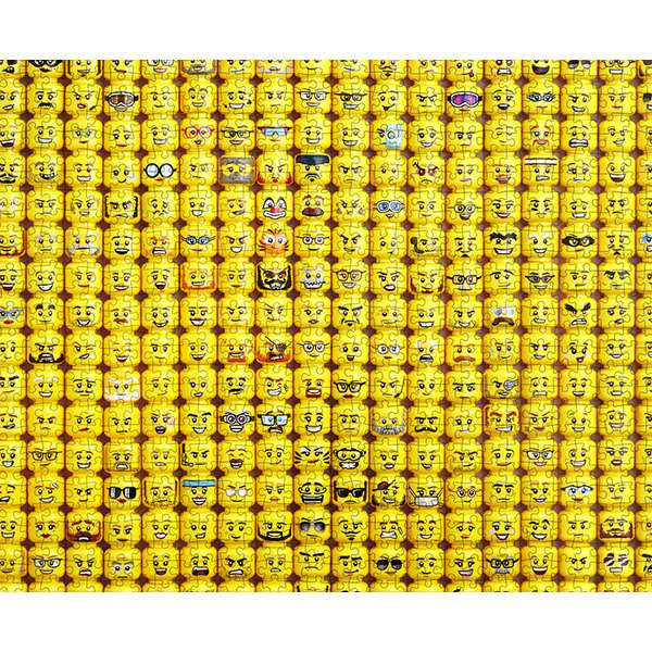 Thumbnail: Lego Minifigure Faces 1000 Piece Puzzle.
