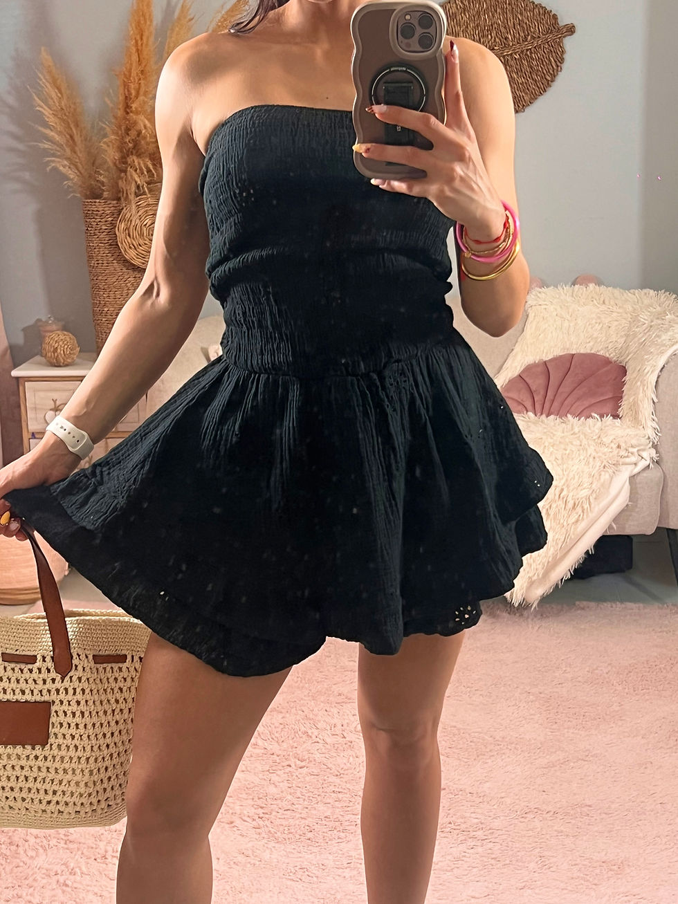 Miniature : Combi short en broderie anglaise 