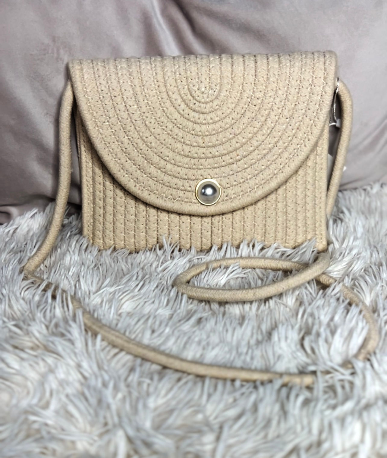 Pochette bandoulière tréssé