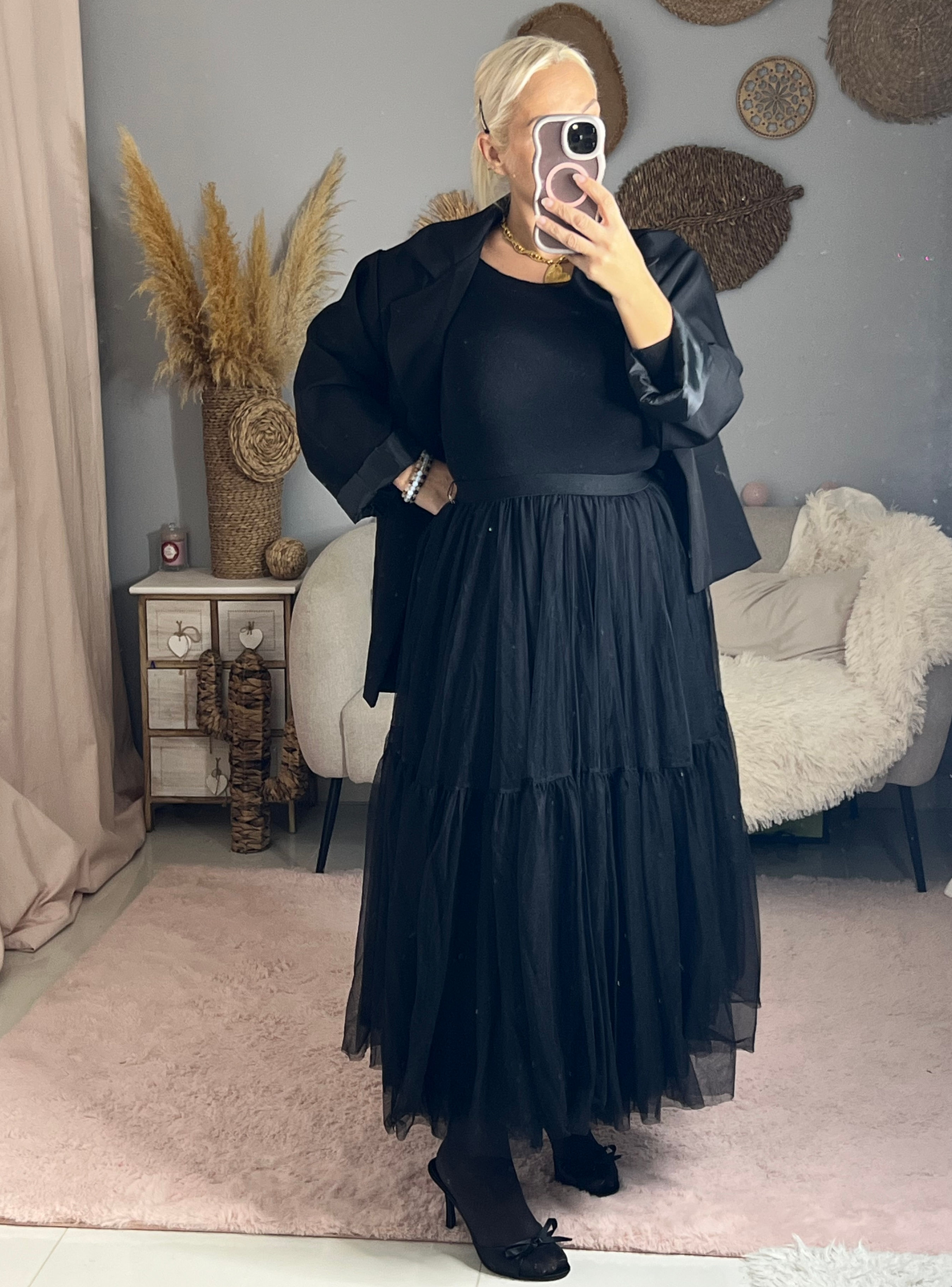 Jupe patineuse longue 