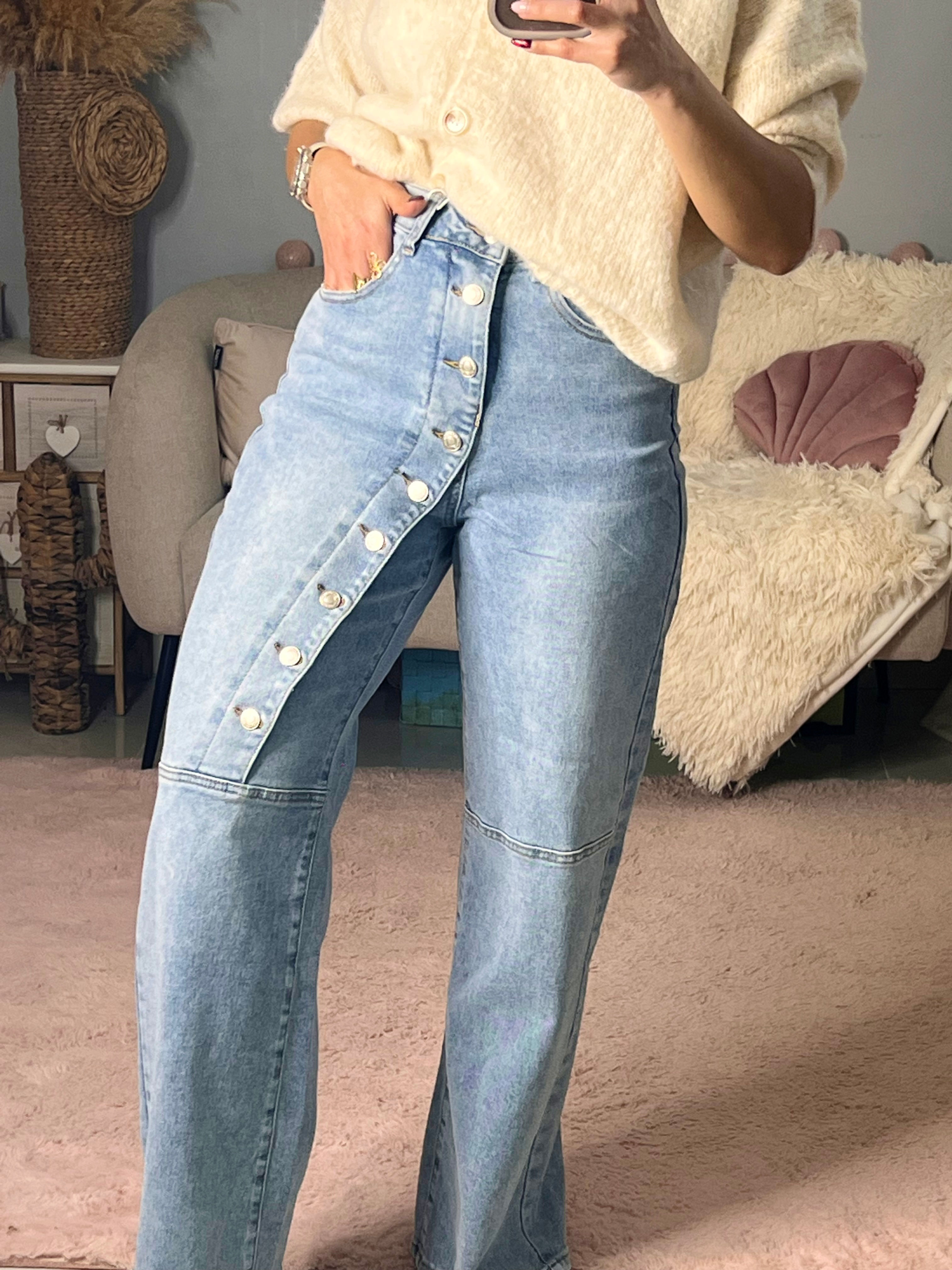 Jeans taille haute
