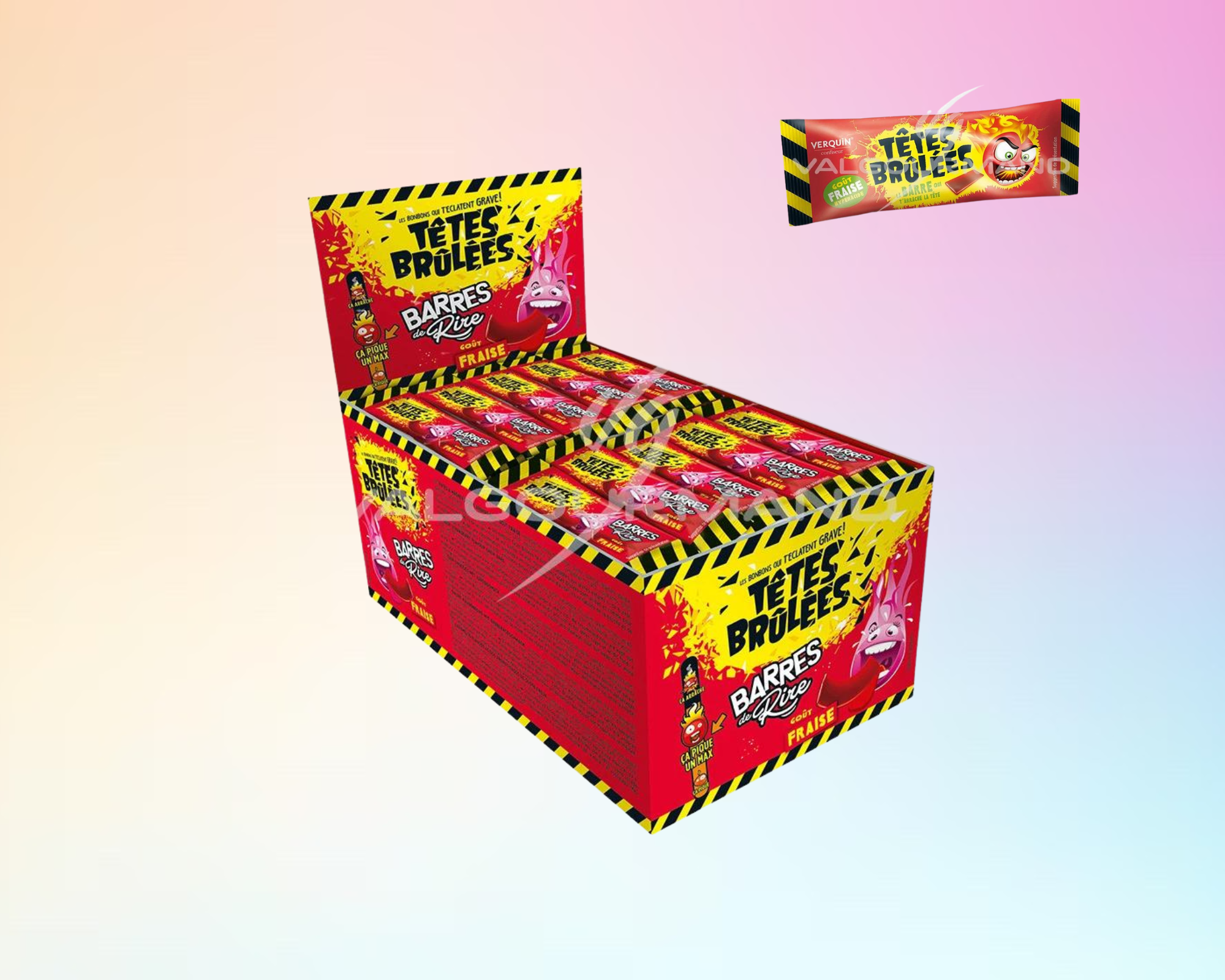 Barre de rire fraise (unité)