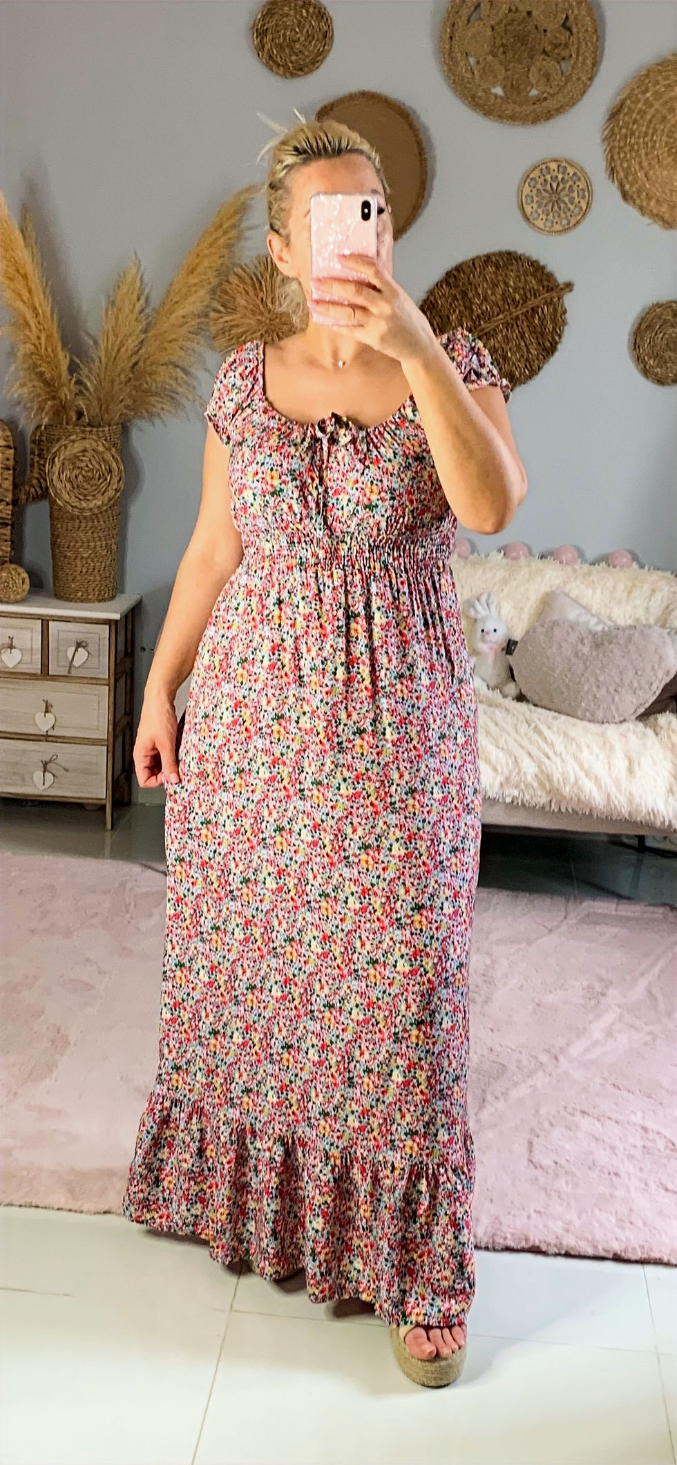 Miniature : Robe longue fleurie