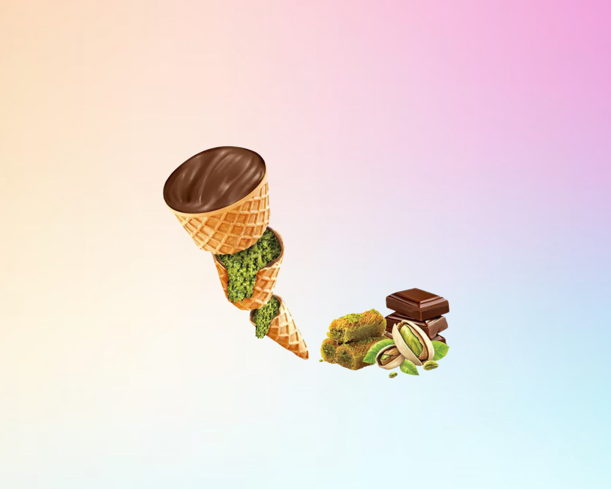 Cornet Dubaï pistache kadayif (13g)