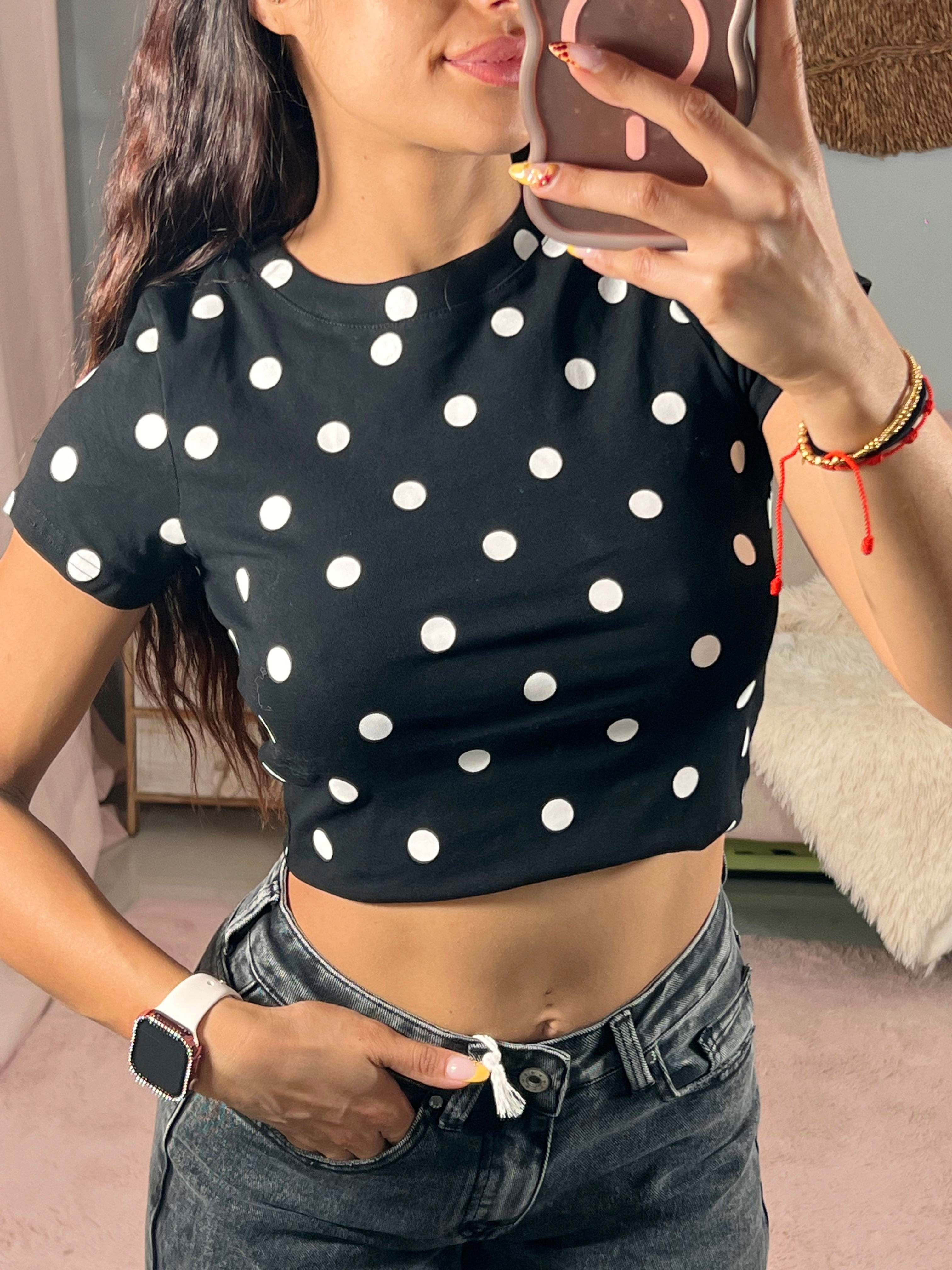 T-shirt à pois