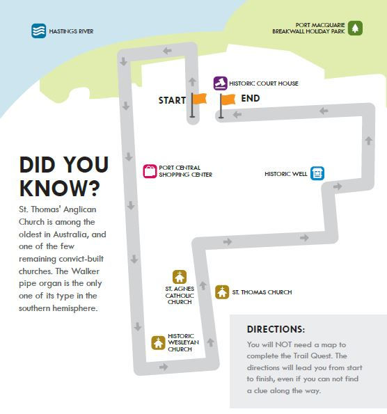 Thumbnail: Port Macquarie walking map