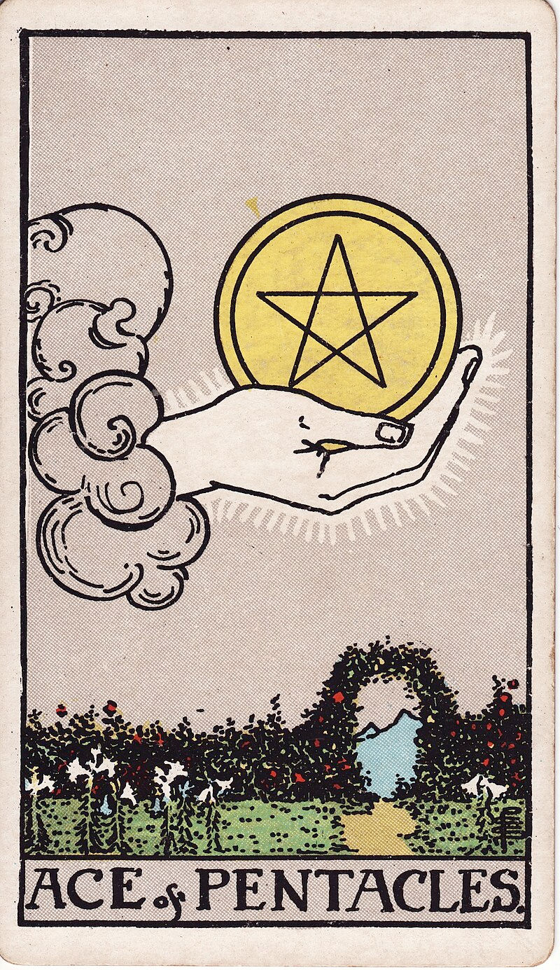 The Ace of Pentacles Tarot