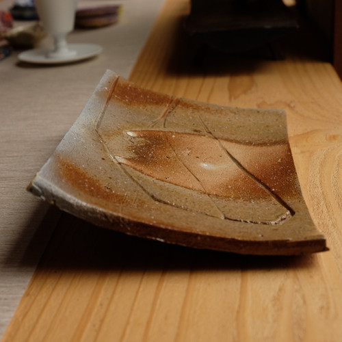 備前焼角皿 (型番29-12)｜Bizen ware rectangular plate (model no. 29