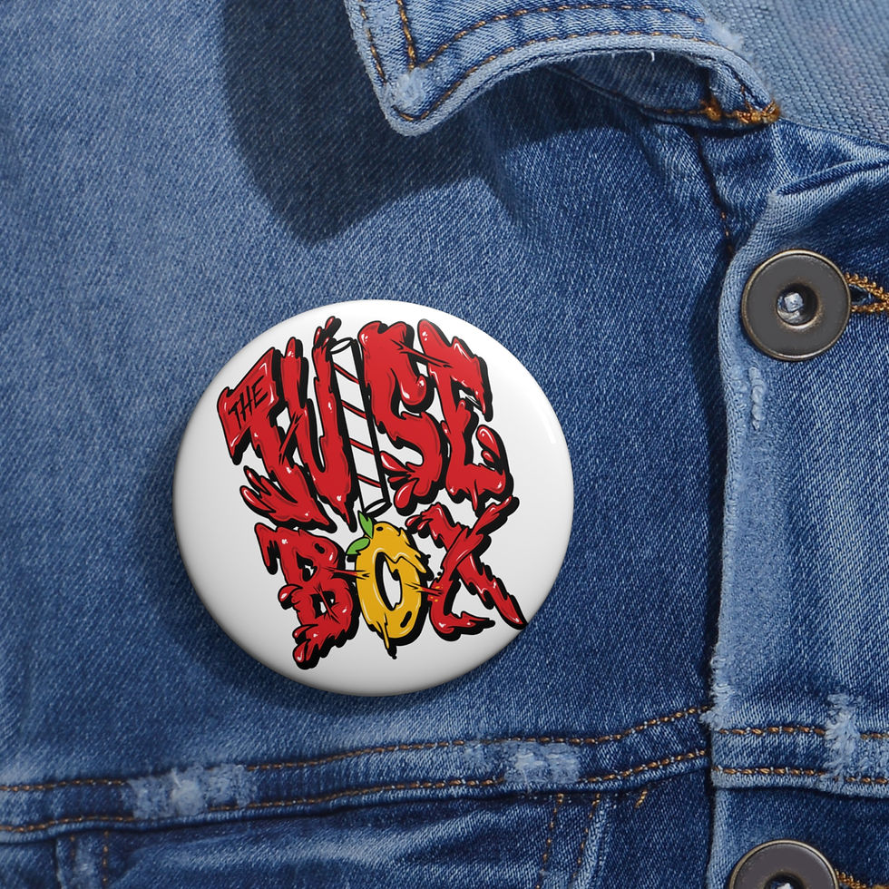 Thumbnail: Juise Box Foundation Pin, Fentanyl Harm Reduction Button