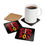 Thumbnail: Juise Box Foundation Coaster Set, Eco-Friendly Drink Mats (Black)