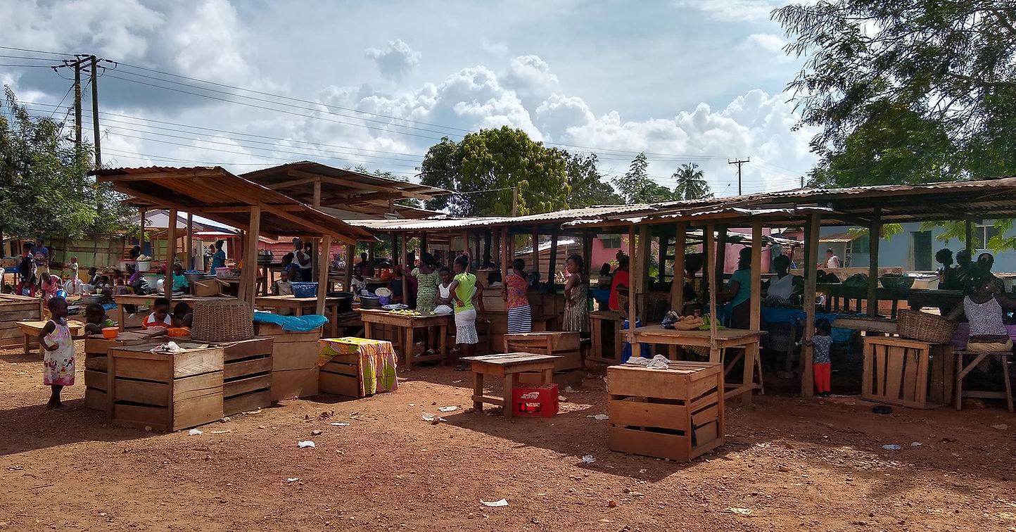 View of Humjibre market area.