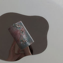 ombre rustic crystal pillar