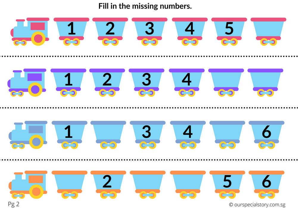 learn to sequence numbers 1 10