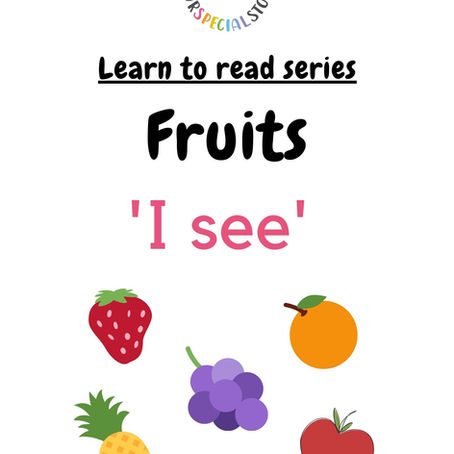 Learn To Read Series: Fruits theme!