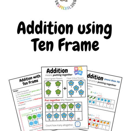 Addition Using Ten Frame