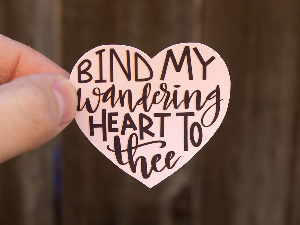 Thumbnail: Bind My Wandering Heart to Thee | WATERPROOF Hand Lettered Stick
