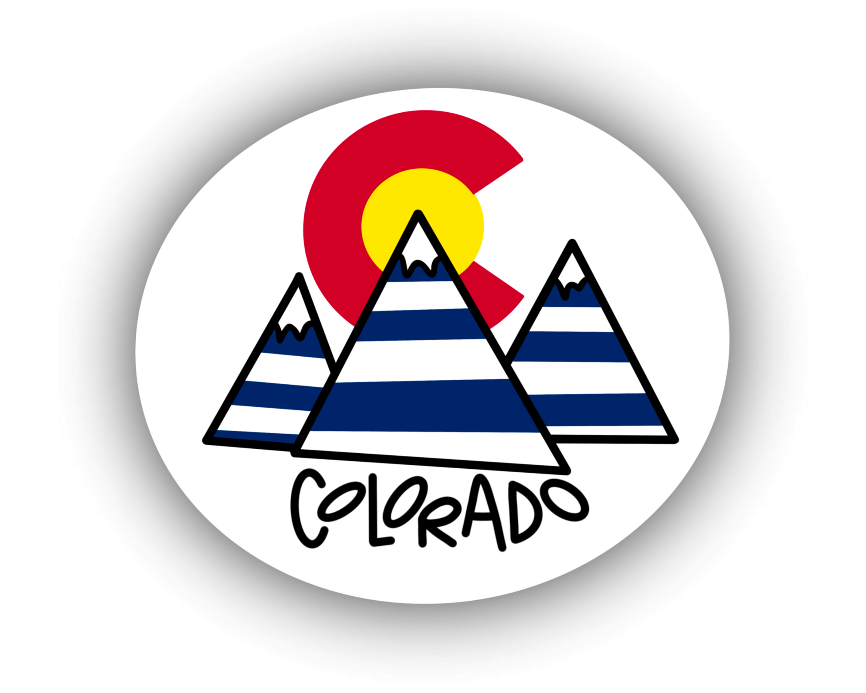 Colorado Flag | WATERPROOF Hand Lettered Sticker