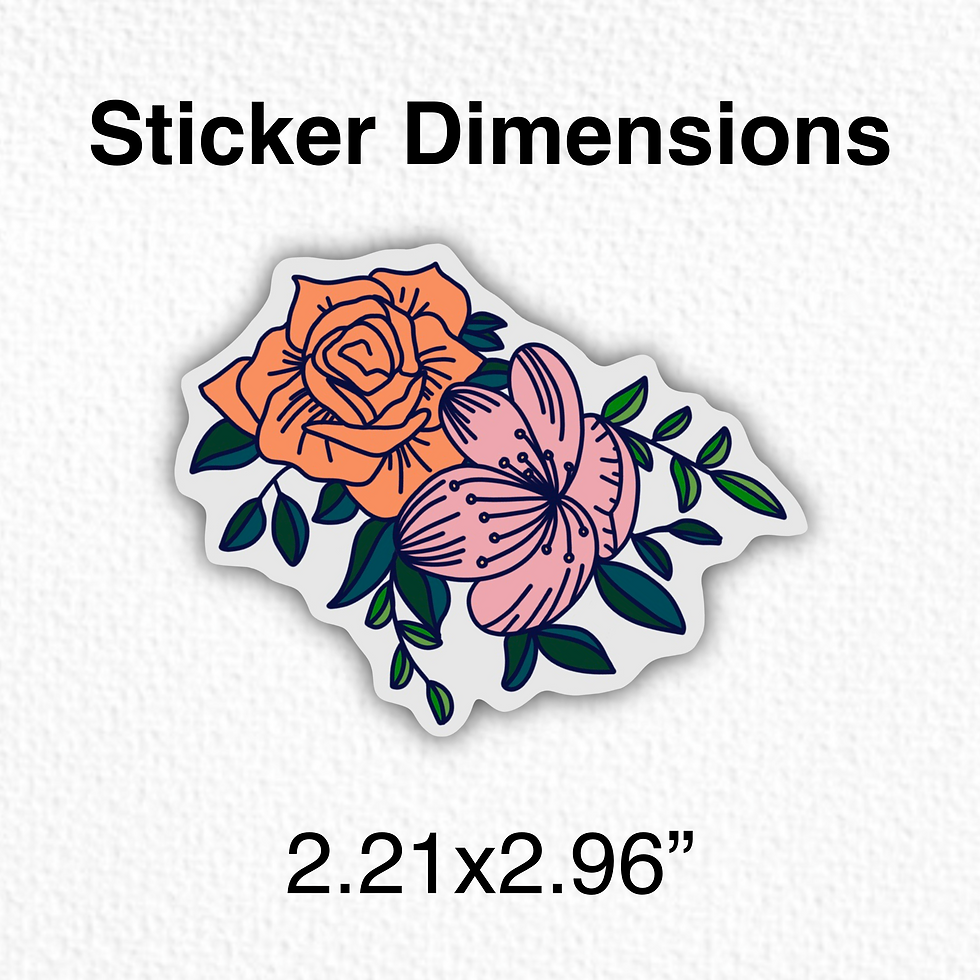 Thumbnail: Flower | WATERPROOF Hand Lettered Sticker