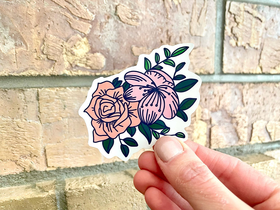 Thumbnail: Flower | WATERPROOF Hand Lettered Sticker