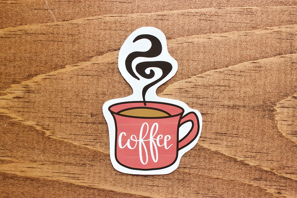 Thumbnail: Coffee | WATERPROOF Hand Lettered Sticker