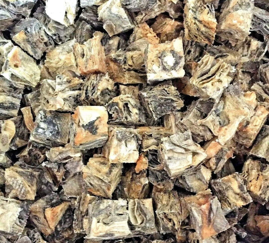 Bulk Natural Fish Skin Cube dog treats - 1kg bag