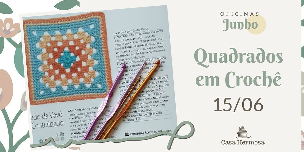 Crochê: Quadrados da Vovó