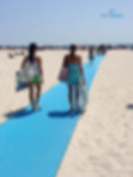 F2A TAPIS PMR PLAGE BLEU Fun2access