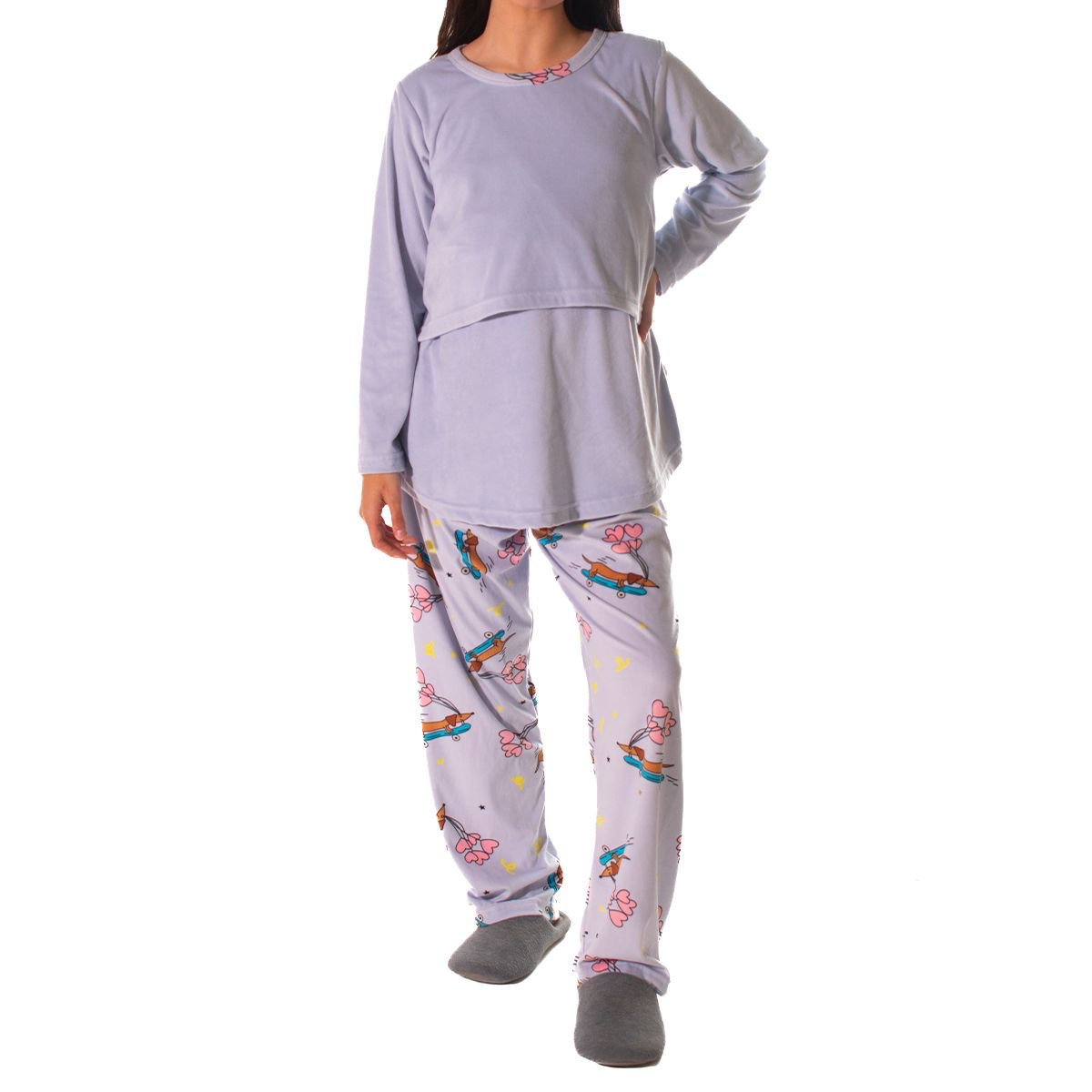 PIJAMA MATERNIDAD Y LACTANCIA