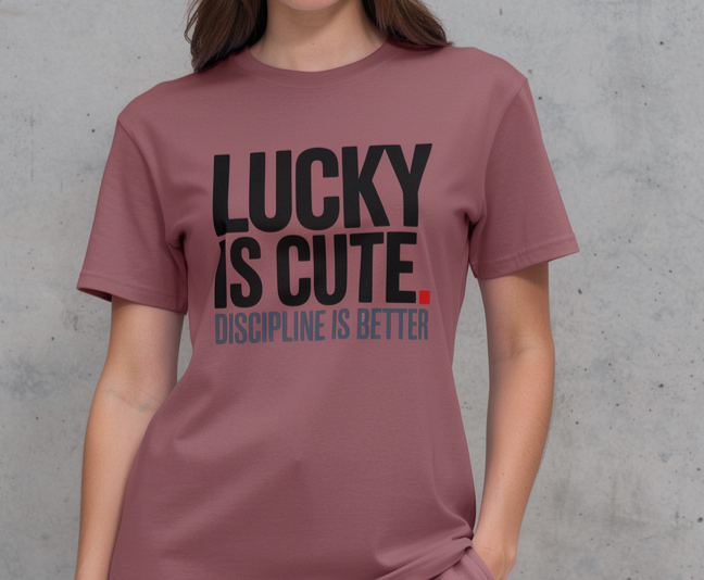 LUCKY IS CUTE. Discipline Is Better