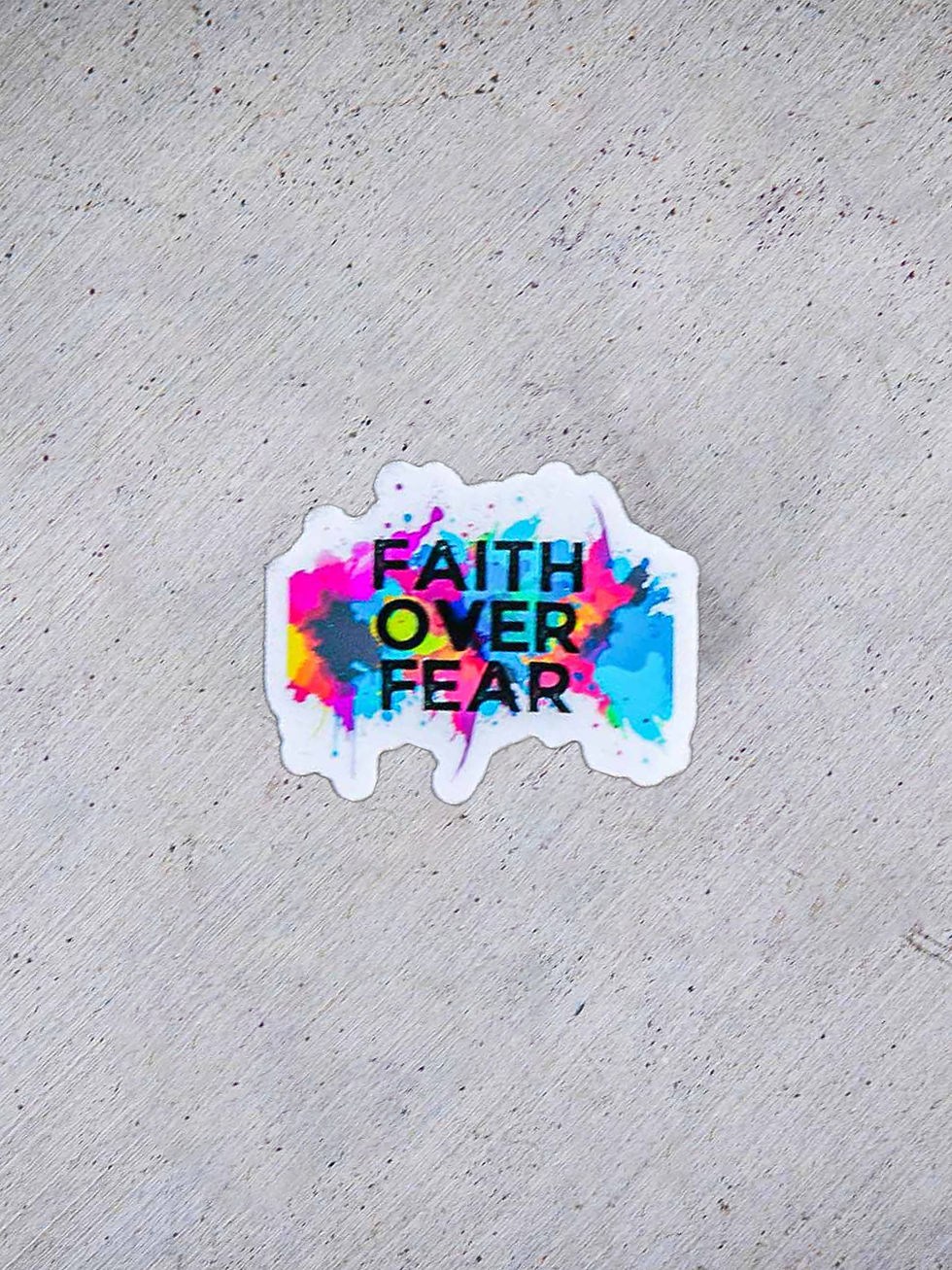 Miniatura: FAITH OVER FEAR Sticker Pack or Singles