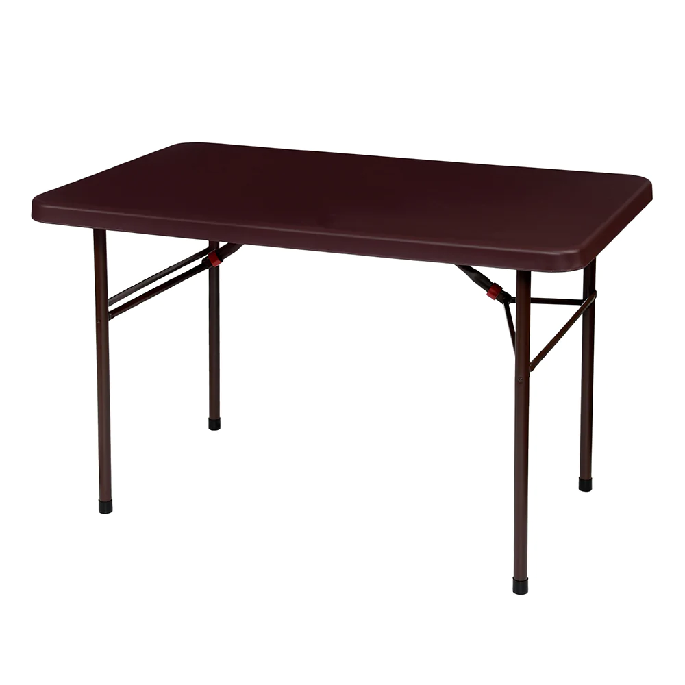 Supreme Swiss Foldable Plastic Dining Table with Foldable Metal