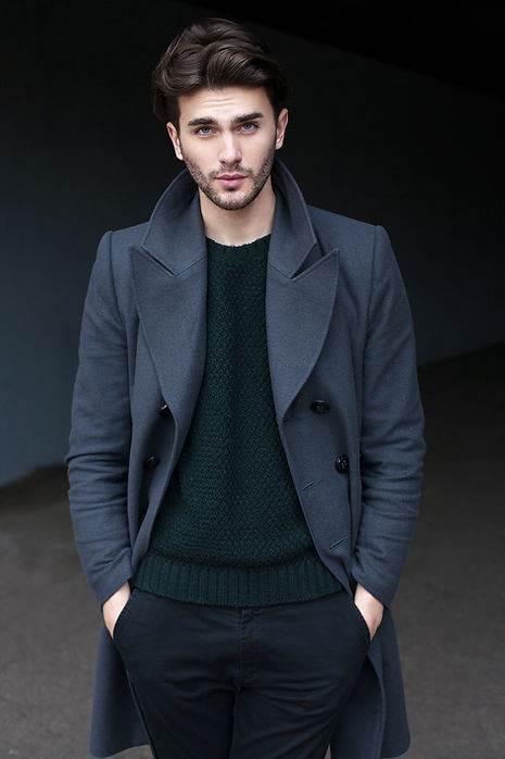 modello di moda maschile