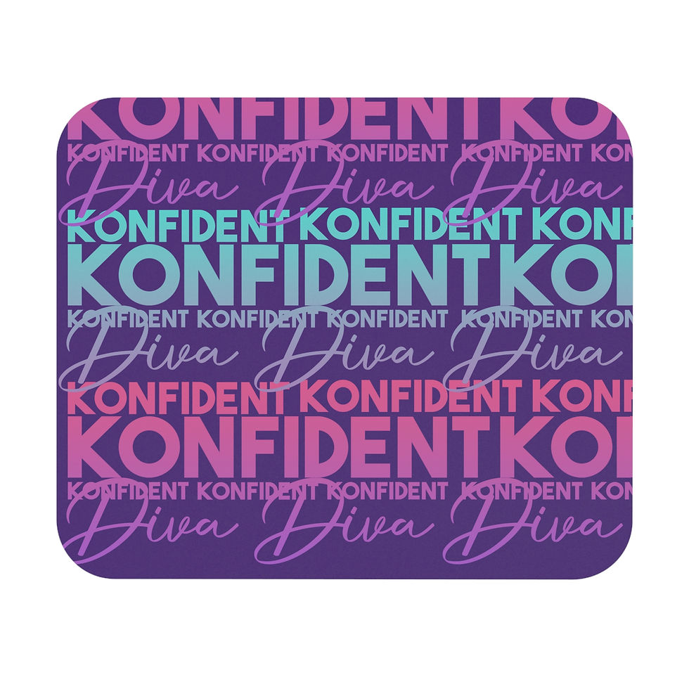 Konfident Diva Mouse Pad (Purple Multi)