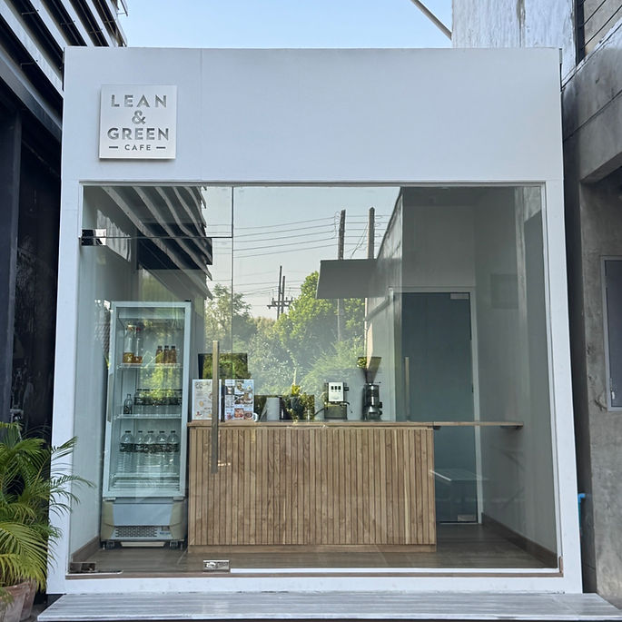 Lean & Green Café offering healthy meals at The Camp in Chiang Mai