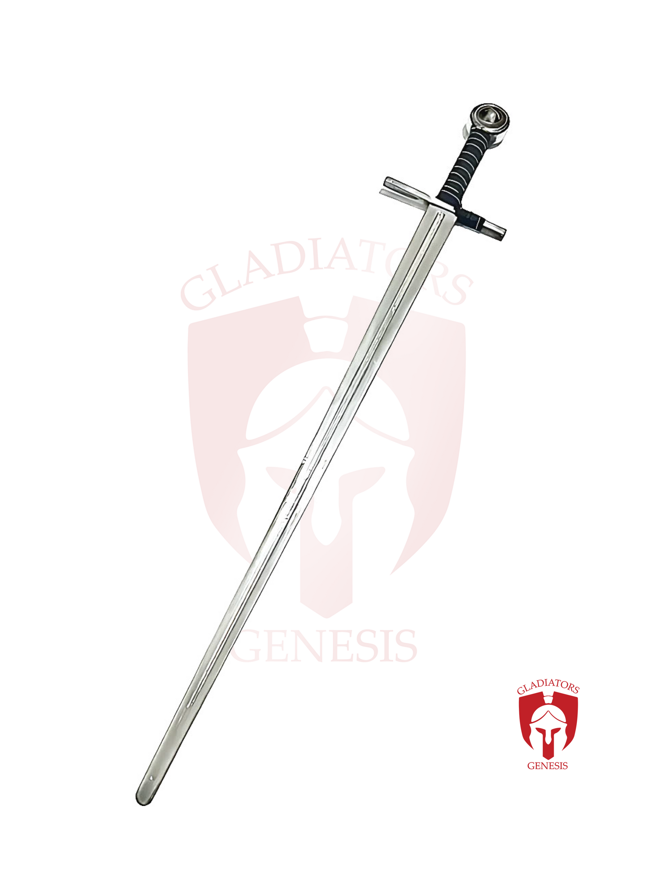 Fulltang Sword Handmade Medieval Sword Battle Ready, Carbon Steel Sparring Sword